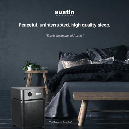Austin Air Bedroom Machine Midnight Blue - Advanced 5 -Stage Filtration HEPA Air Purifiers For Home with Activated Carbon & Zeolite - Ideal as Air Purifiers for Bedroom