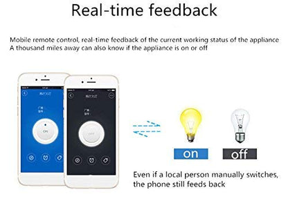 WiFi Wireless Smart Switch Relay Module for Smart Home 5V 5V/12V，Ba Applied to Access Control, Turn on PC, Garage Door (2CH WiFi Inching Relay)