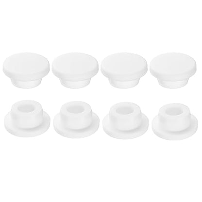 uxcell 8Pcs Silicone Hole Plug, Waterproof Round Rubber Stoppers Bottle Seal Plugs Tube Pipe End Caps for 23mm/0.91" Hole for Bathtub Bottle, White