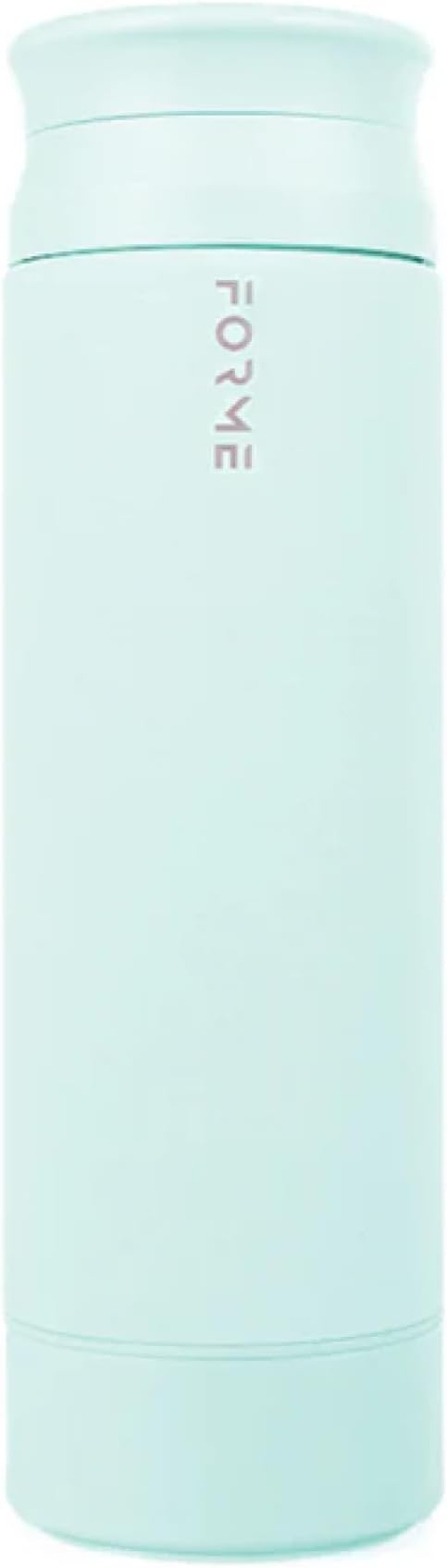 FORME - Blender Shaker Bottle, Leakproof Double Insulated Stainless Steel, Noiseless Shaker Bottle for Hot & Cold Drinks with Supplement Storage, Ideal for Protein & Shakes (Sea Mist, 16.9 oz)