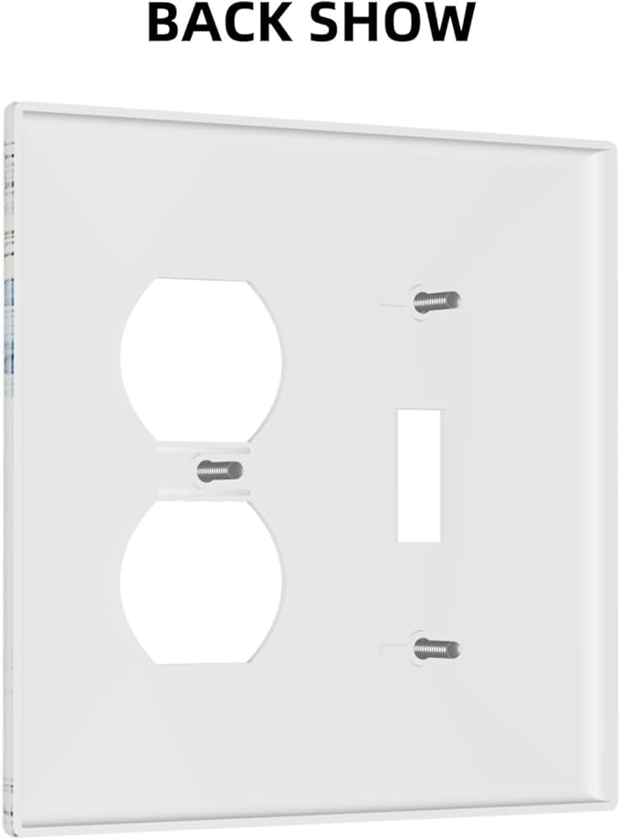 Wallplates Blue Floral Hydrangea Plants 1 Toggle 1 Duplex Switch Plate Electrical GFCI Faceplate Decorative Light Switch Covers for Bedroom Home Decor
