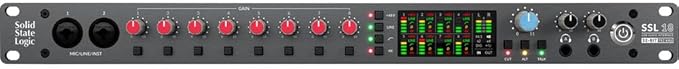 Solid State Logic SSL 18 USB-C Audio/MIDI Interface Bundle with Solid State Logic ALPHA 8 AD/DA Converter/Expander and USB-C Audio Interface