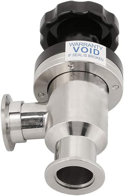 SHERICH KF16 High Vacuum Manual Isolation Valve, Flange L Type, Y Type Stainless Steel Valve (KF16 （L type）)