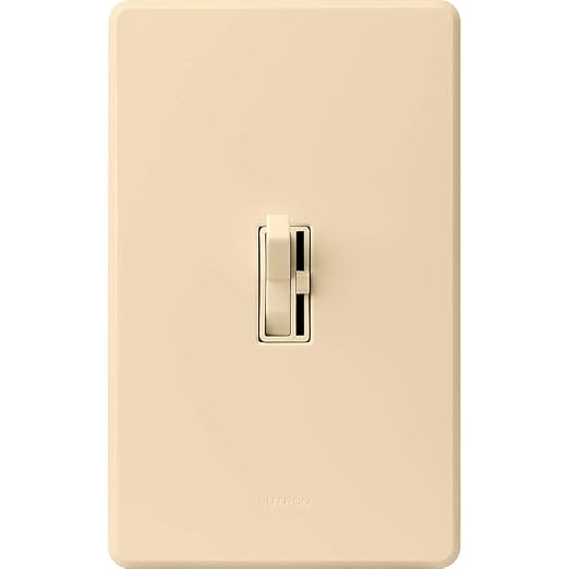 Lutron Ariadni/Toggler LED+ Dimmer Light Switch for Dimmable LED, Halogen and Incandescent Dimmer Switch, 150W, Single-Pole/3-Way, AYCL-153P-IV, Ivory