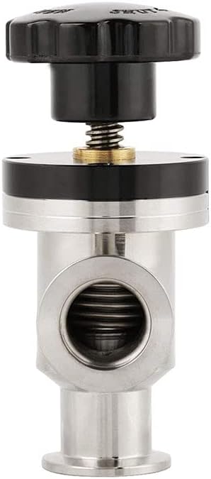 SHERICH KF40 High Vacuum Manual Isolation Valve, Flange L Type, Y Type Stainless Steel Valve (KF40（L type）)