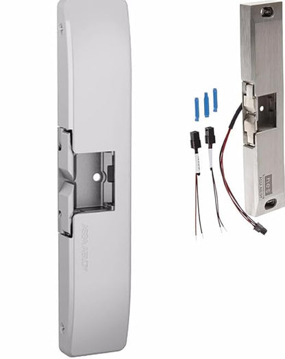bus HES 9600 Electric Strike Surface Mounted Body for Rim Exit Devices, Satin Stainless Steel Finish, Model: 9600-630