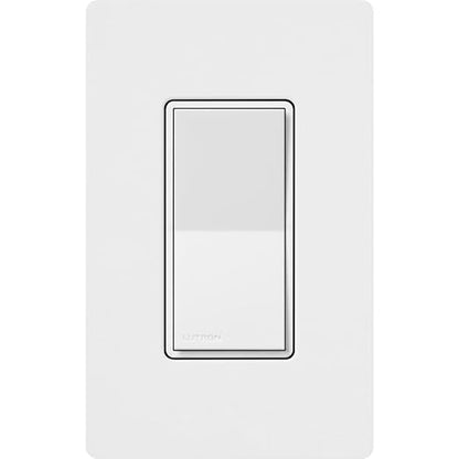 Lutron Sunnata On/Off Accessory Switch with Wallplate, only for use with Sunnata LED+ Dimmers, ST-ASW-WH, White