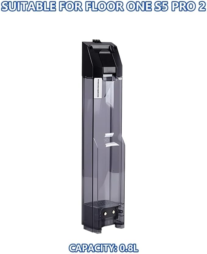Replacement 0.8L Clean/Dirty Water Tank, Compatible with Floor ONE S5/S5 PRO Smart Wet Dry Vacuum Cleaner, Generic Water Tank Accessory