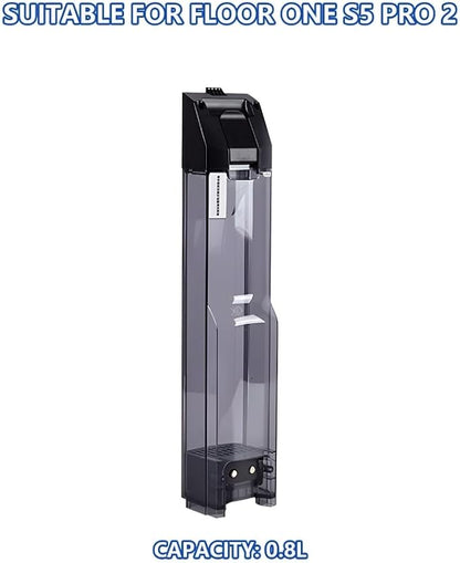 Replacement 0.8L Clean/Dirty Water Tank, Compatible with Floor ONE S5/S5 PRO Smart Wet Dry Vacuum Cleaner, Generic Water Tank Accessory