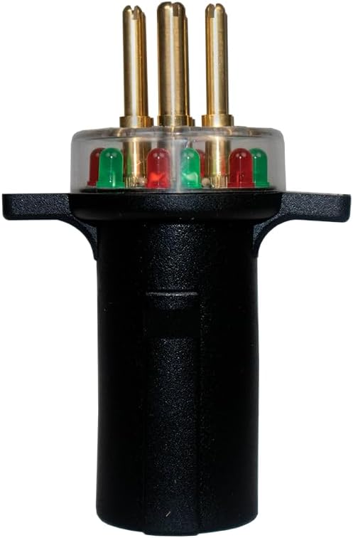 Innovative Products of America (7865L) 7-Way Round Pin Tractor Trailer Circuit Chaser™ for Testing Turn Signals, Hazard Lights, Brake Lights and More