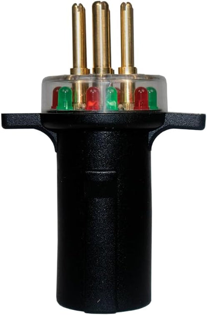 Innovative Products of America (7865L) 7-Way Round Pin Tractor Trailer Circuit Chaser™ for Testing Turn Signals, Hazard Lights, Brake Lights and More