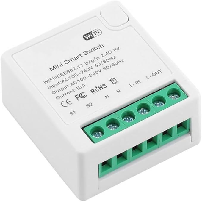 TUYA MiNi 16A Smart Switch Non-Metered Version Smart Wifi Switch Voice Control Home Automation Light Relay Module