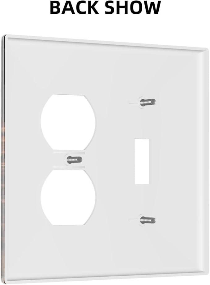 Decorative Outlet Covers Retro Coffee Maker Beans Cup 2 Gang Wall Plate Cover Single Toggle Duplex Combo Two Switch Light Switch Cover Plate Jumbo Dual GFCI Faceplate