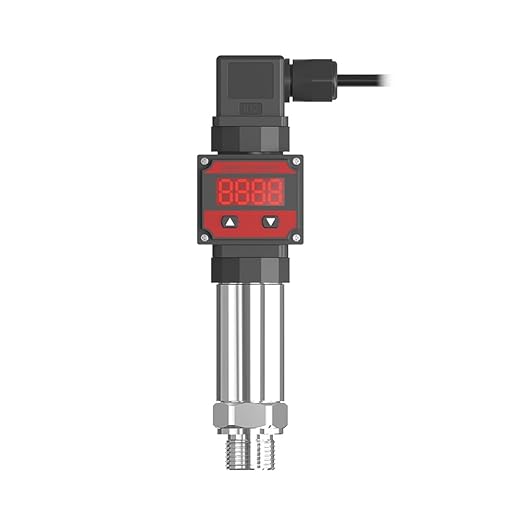 LEFOO Digital Pressure Transmitter 4-20mA Pressure Sensor Transducer with LCD Digital Display (Power Supply: 12-30VDC, Pressure Range: 0-145PSI)