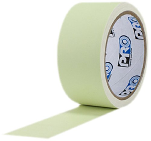ProTapes Pro Glow Phosphorescent Vinyl Glow in the Dark Tape, 18 mils Thick, 5 yds Length x 1" Width (Pack of 24)
