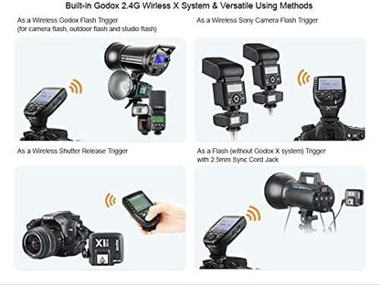 Godox XPro-S Compatible for Sony TTL Wireless Flash Transmitter Trigger 1/8000s HSS TTL-Convert-Manual Function Large LCD Screen Slanted Design 11 Customizable Functions 5 Dedicated Group Buttons