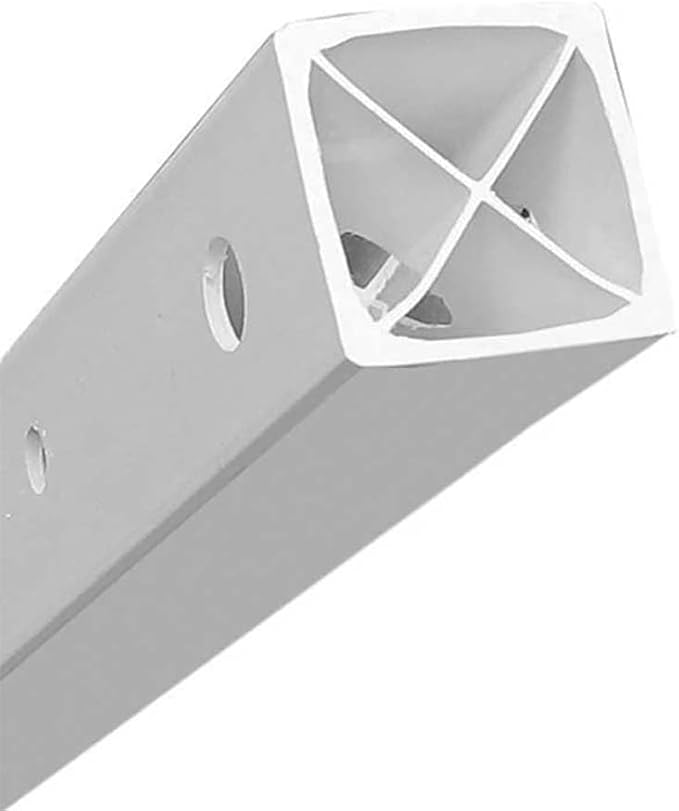 Plasticade Power Post Plastic Sign Post for Parking, Traffic and Property Signs, Reinforced, Lightweight Square Post for Durability and Wind Resistance, 72" x 1.75", 3.6 lbs., White, Base Not Included