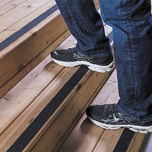 TAPEBEAR Grip Tape Anti Slip Traction Tape 3 Inch x 60Ft, Non Slip Tape Waterproof Heavy Duty Safety Tape for Indoor Outdoor Steps Stairs Treads, Strong Grip