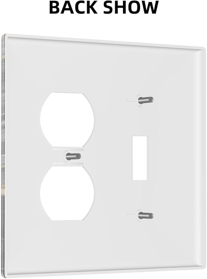 Decorative Outlet Covers Modern Abstract Black Gold Marble 2 Gang Wall Plate Single Toggle Duplex Light Switch Cover Switch Plate Covers for Bathroom Kitchen Home Decor