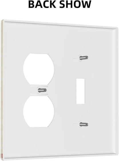 Decorative Outlet Covers Native American African Afro 2 Gang Wall Plate Single Toggle Duplex Light Switch Cover Switch Plate Covers Faceplate for Home Bedroom Decor