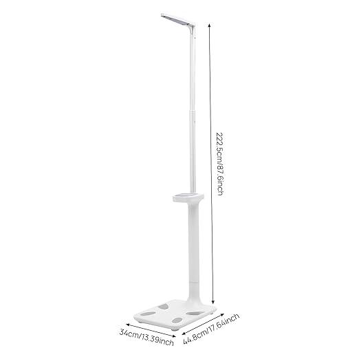 Ultrasonic Physician Scale, Digital Body Composition Analyzer, 440lb Weight Scale with LCD Display, 2.6ft/6.6lbs Ultrasonic Height Body Fat Analyzer for Measuring BMI Weight Height at Home Gym