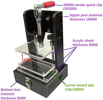 Universal PCB Test Stand PCBA Test Rack Embryo Frame DIY Circuit Board Fixture Testing Jig (Type A)
