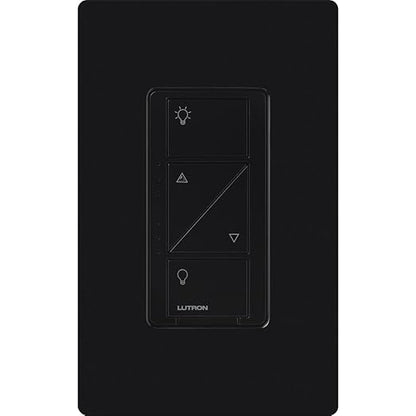 Lutron Caseta Original Smart Dimmer Switch (Lutron Smart Hub Required), for LED Lights, 150 Watt, Single-Pole/3-Way, No Neutral Required, PD-6WCL-BL, Black