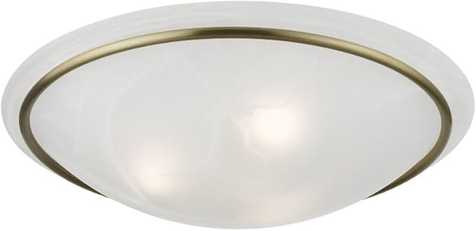 Livex Lighting 4825-91 Newburgh 3-Light Ceiling Mount, Brushed Nickel