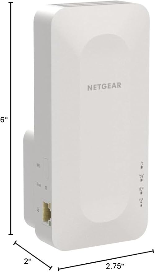 NETGEAR WiFi 6 Mesh Range Extender (EAX15) - Add up to 1,500 sq. ft., 20 Devices with AX1800 Dual-Band Wireless Signal Booster & Repeater (up to 1.8 Gbps Speed), WPA3 Security, One WiFi Name
