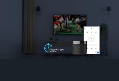 BroadLink RM4 Mini IR Universal Remote Control (2.4 GHz Wi-Fi Only), Smart Home Automation Wi-Fi Infrared Blaster for TV, AC, STB Audio, Works with Alexa, Google Home, IFTTT