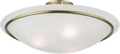 Livex Lighting 4825-04 Newburgh 3-Light Ceiling Mount, Black