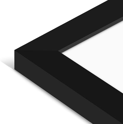 Americanflat 12x12 Picture Frame with Shatter-Resistant Glass - Signature Collection - Gallery Style Frames Made of Engineered Wood - Square Frame for Wall Display - Black