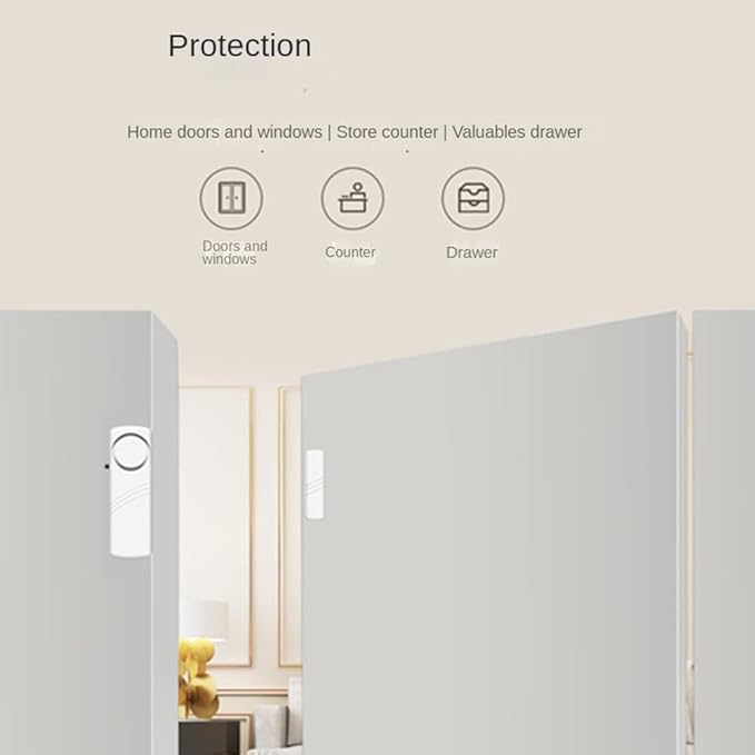 5Set/Lot Door and Window Magnetic Sensor Alarm Smart Home Security Protection Door Window Alarm