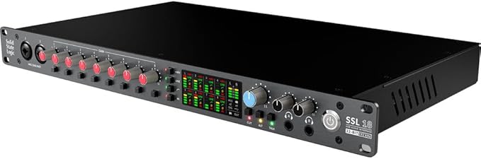 Solid State Logic SSL 18 USB-C Audio/MIDI Interface Bundle with Solid State Logic ALPHA 8 AD/DA Converter/Expander and USB-C Audio Interface