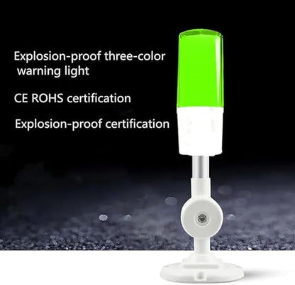 LED Machine Tool Integrated 3-Color Alarm Lamp Indicator Lights 110V Single Lighting Folded Equipment Warning Light