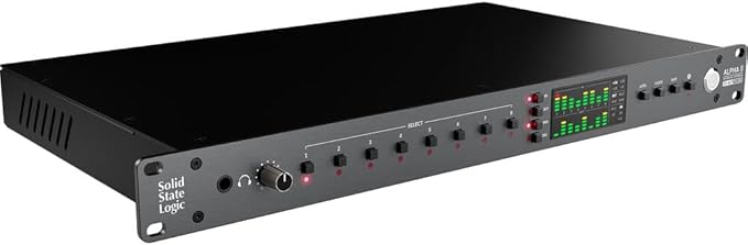 Solid State Logic SSL 18 USB-C Audio/MIDI Interface Bundle with Solid State Logic ALPHA 8 AD/DA Converter/Expander and USB-C Audio Interface