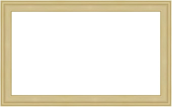 Antique White 75" Premiere Deco TV Frame - Compatible ONLY with Samsung The Frame TV and Pro TVs (Fits 2021-2025, LS03A, LS03B,LS03C,LS03D,LS03FA,LS03FW)