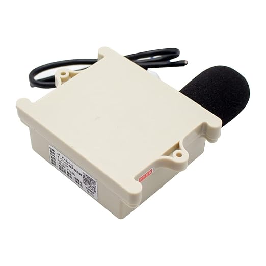 IP65 Noise Meter Sensor, Environmental Noise Online Monitoring Meter Noise Transmitter Decibel Detector Sound Level Meter 30-120DB (Output Signal 0-10V)