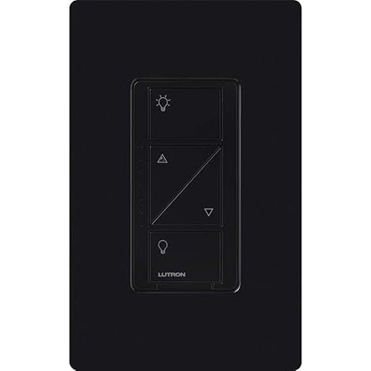 Lutron Caseta Original Smart Dimmer Switch (Lutron Smart Hub Required), for LED Lights, 150 Watt, Single-Pole/3-Way, No Neutral Required, PD-6WCL-BL, Black, 10 Pack