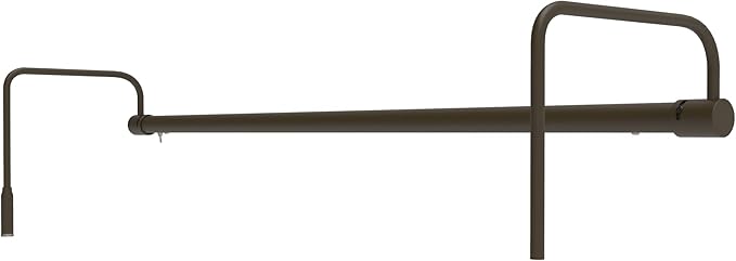 Cocoweb 30 Inch Tru-Slim Mahogany Bronze Picture Light - LED, 2700K, Adjustable Arm, Plug-in, Toggle Switch, Sleek and Compact Design