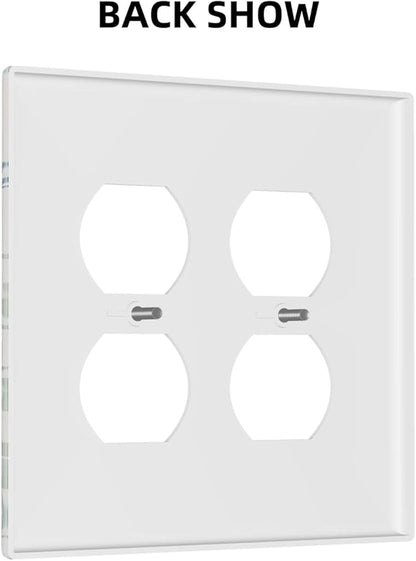Outlet Covers Ocean Beach Theme Starfish Seashell Coral 2 Gang Double Duplex Decorative Light Switch Covers Electrical Wallplates Socket Faceplate For Bathroom Kids Room Decor