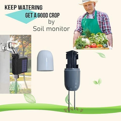 Smart Soil Moisture Sensor, Specially Equipped with Satxtrem WiFi Water Timer Auto Watering (White-Sensor)