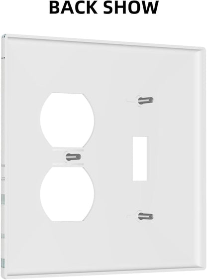 Decorative Outlet Covers Eucalyptus Leaf Geen Sage Leaves 2 Gang Light Switch Cover Plate Single Toggle Duplex Wall Plates for Electrical Outlets Switch Plate Covers for Bedroom Home Decor