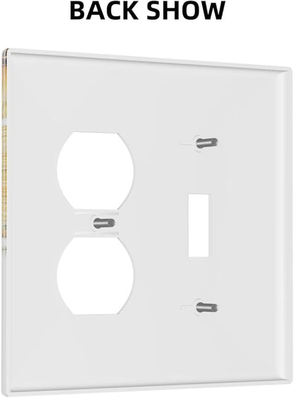 Sunflower Yellow Flowers Floral Wallplates 1 Toggle 1 Duplex Switch Plate Electrical GFCI Faceplate Decorative Light Switch Covers for Bed Room Living Room Decor