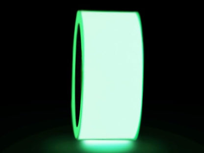 WOD GDT6 Glow in the Dark Tape Safety Grade Photoluminescent, 4 inch x 50 yds - For Labeling Safety Signs and Emergency Exits, Green