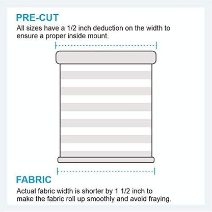 Shadesu Custom Size Zebra Blinds for Windows, 23" W x 72 H, White, Dual Layer Free-Stop Zebra Shades, Light Control for Day and Night, Sheer Blinds for Indoor Windows, Bedroom, Kitchen