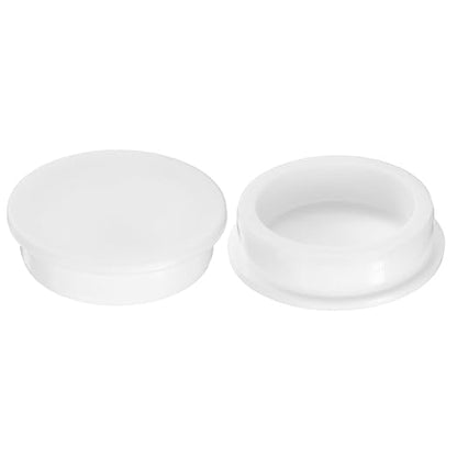 uxcell 2Pcs Silicone Hole Plug, Waterproof Round Rubber Stoppers Bottle Seal Plugs Tube Pipe End Caps for 57mm/2.24" Hole for Bathtub Bottle, White