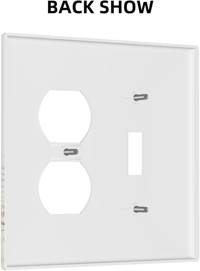 Wallplates Boho Leaves Watercolor Tan Leaf Floral Plant 1 Toggle 1 Duplex Switch Plate Electrical GFCI Faceplate Decorative Light Switch Covers for Bedroom Home Decor
