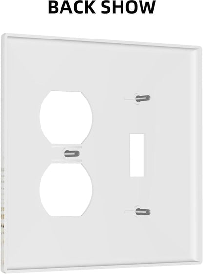 Wallplates Boho Leaves Watercolor Tan Leaf Floral Plant 1 Toggle 1 Duplex Switch Plate Electrical GFCI Faceplate Decorative Light Switch Covers for Bedroom Home Decor