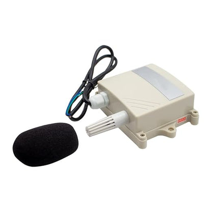 IP65 Noise Meter Sensor, Environmental Noise Online Monitoring Meter Noise Transmitter Decibel Detector Sound Level Meter 30-120DB (Output Signal 4-20mA)